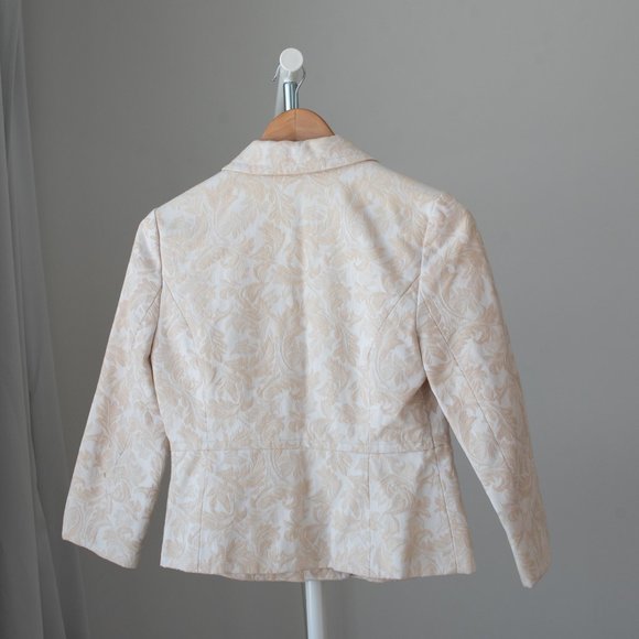Cream Jacket / Blazer Small - Picture 8 of 12